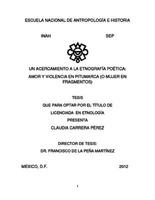 Un acercamiento a la etnografía poética: amor y violencia en Pitumarca (o mujer en fragmentos)