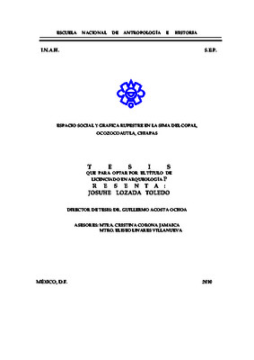 Espacio social y gráfica rupestre en la sima del copal Ocozocoautla, Chiapas