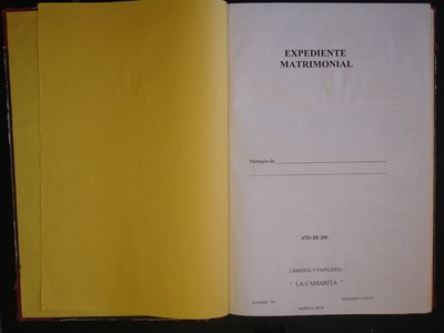 Libro de matrimonios No. 16