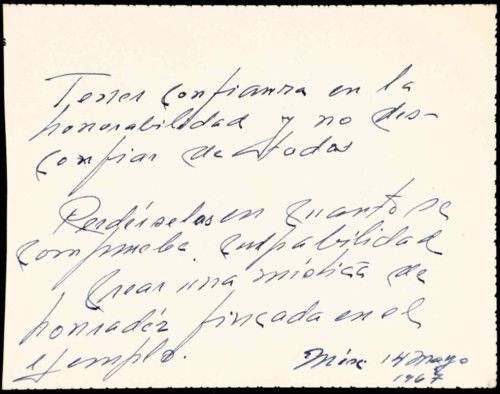 Memorias del general Lázaro Cárdenas: 1967