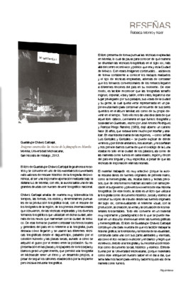 Imágenes construidas los inicios de la fotografía en Morelia