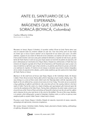 Ante el santuario de la esperanza: imágenes que curan en Soracá (Boyacá, Colombia)