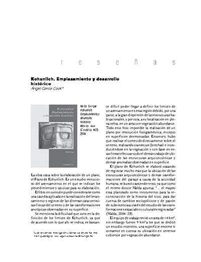 Kohunlich. Emplazamiento y desarrollo histórico