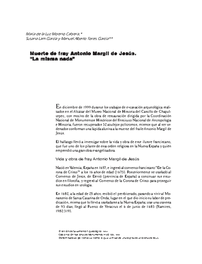 Muerte de fray Antonio Margil de Jesús. “La misma nada”