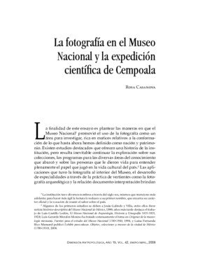La fotografía en el Museo Nacional y la expedición científica de Cempoala