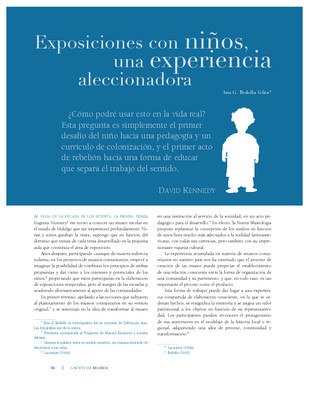 Exposiciones con niños, una experiencia aleccionadora