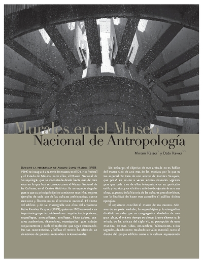 Murales en el Museo Nacional de Antropología