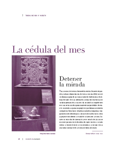 La cédula del mes