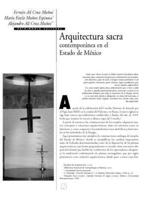 Arquitectura sacra contemporánea en el Estado de México