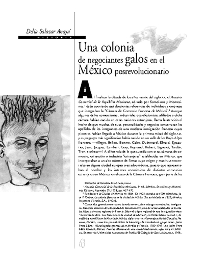 Una colonia de negociantes galos en el México posrevolucionario