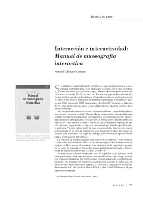 Interacción e interactividad: Manual de museografía interactiva
