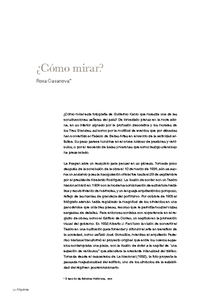 ¿Cómo mirar?