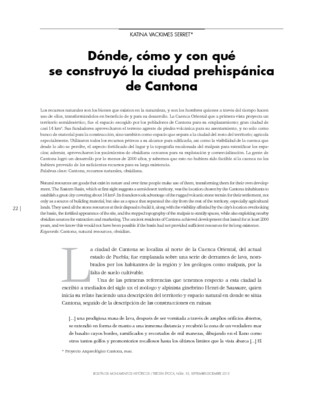 Dónde, cómo y con qué se construyó la ciudad prehispánica de Cantona
