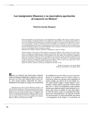 Los inmigrantes libaneses y su innovadora aportación al comercio en México