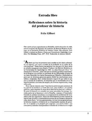 Reflexiones sobre la historia del profesor de historia 