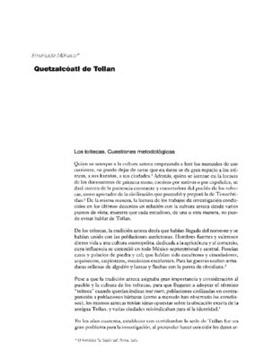 Quetzalcóatl de Tollan