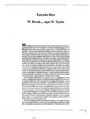 W. Borah…, aquí W. Taylor