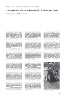La alimentación y los ferrocarriles nacionales de México, una historia