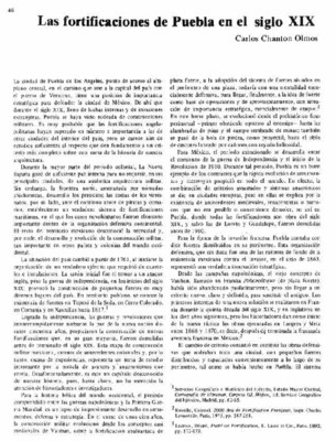 Las fortificaciones de Puebla en el siglo XIX