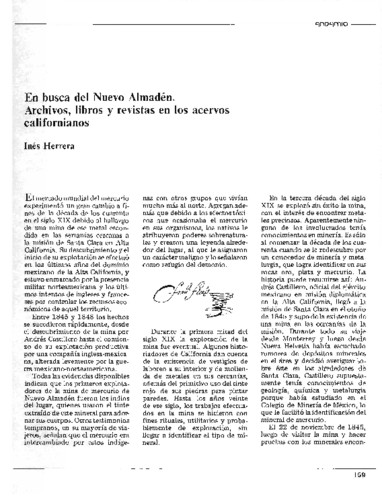 En busca del Nuevo Almadén. Archivos, libros y revistas en los acervos californianos 