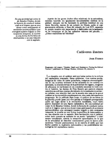 Cadáveres ilustres