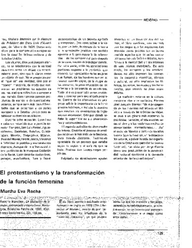 El protestantismo y la transformación de la función femenina