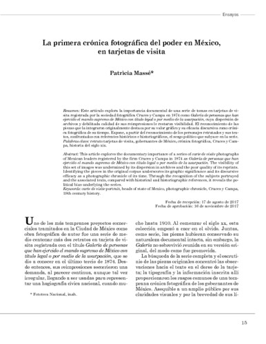 La primera crónica fotográfica del poder en México, en tarjetas de visita