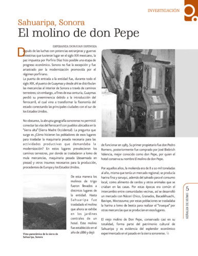 Sahuaripa, Sonora. El molino de don Pepe