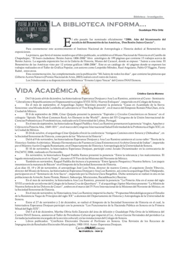 La Biblioteca informa...