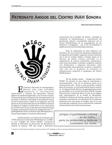 Patronato Amigos del Centro INAH Sonora