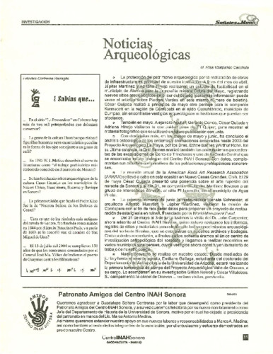 Noticias Arqueológicas