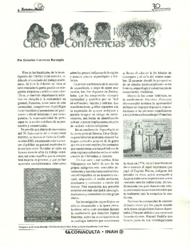 Ciclo de conferencias 2003