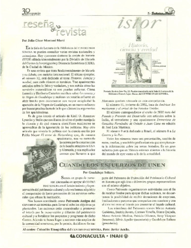 Cuando los esfuerzos de unen