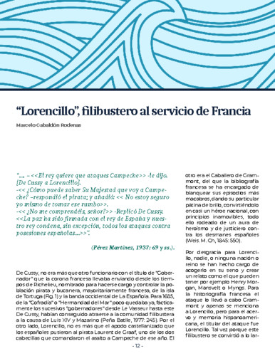 Lorencillo, filibustero al servicio de Francia