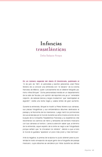 Infancias trasatlánticas