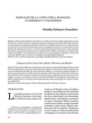 Nahuales de la Costa Chica: manadas, guerreros y curanderos