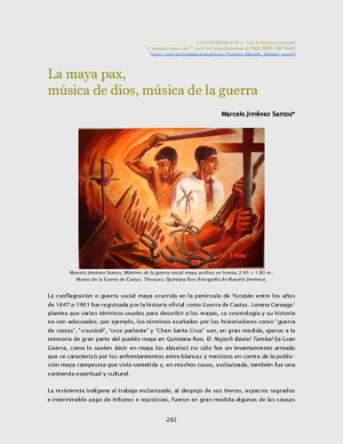 La maya pax, música de dios, música de la guerra