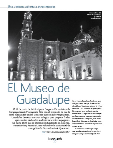 Una ventana abierta a otros museos. El Museo de Guadalupe