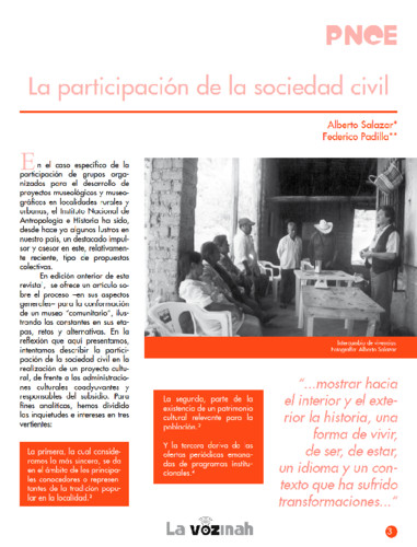 PNCE. La participación de la sociedad civil