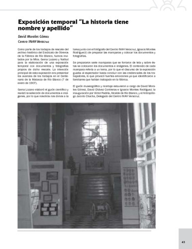 Exposición temporal “La historia tiene nombre y apellido”