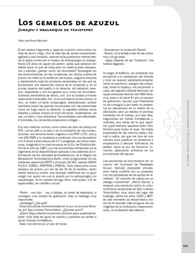 Los gemelos de azuzul Junajpu y Xbalanque de Texistepec