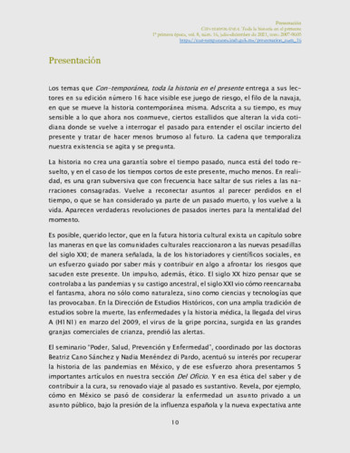 Presentación del número 16