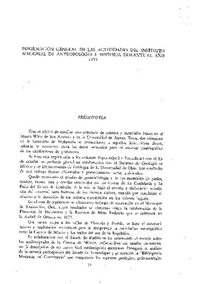 Información general del Instituto Nacional de Antropología e Historia durante el año de 1955.