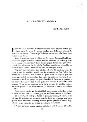 La alfarería de Patamban.