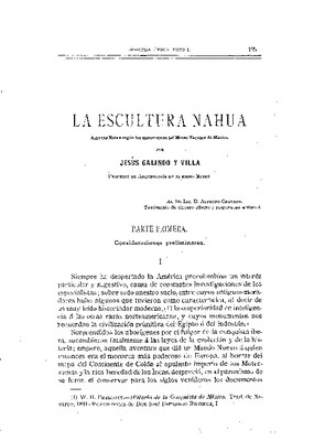 La escultura nahua