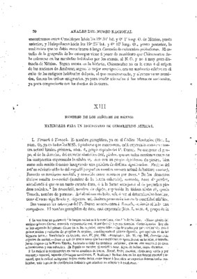 Ensayo de descifración geroglífica. XIII.- Nombre de los señores de México. Materiales para un diccionario de geroglíficos aztecas.