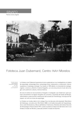 Fototeca Juan Dubernard, Centro INAH Morelos