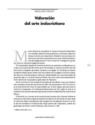 Valoración del arte indocristiano