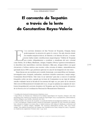 El convento de Tecpatán a través de la lente de Constantino Reyes-Valerio