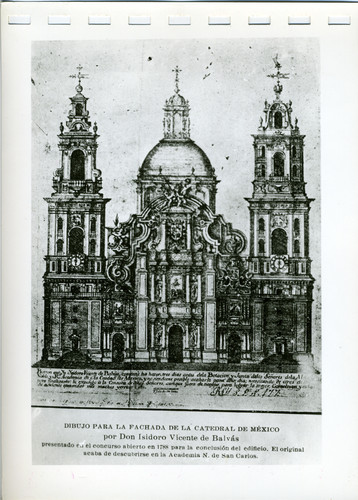 Alzado de la Catedral Metropolitana